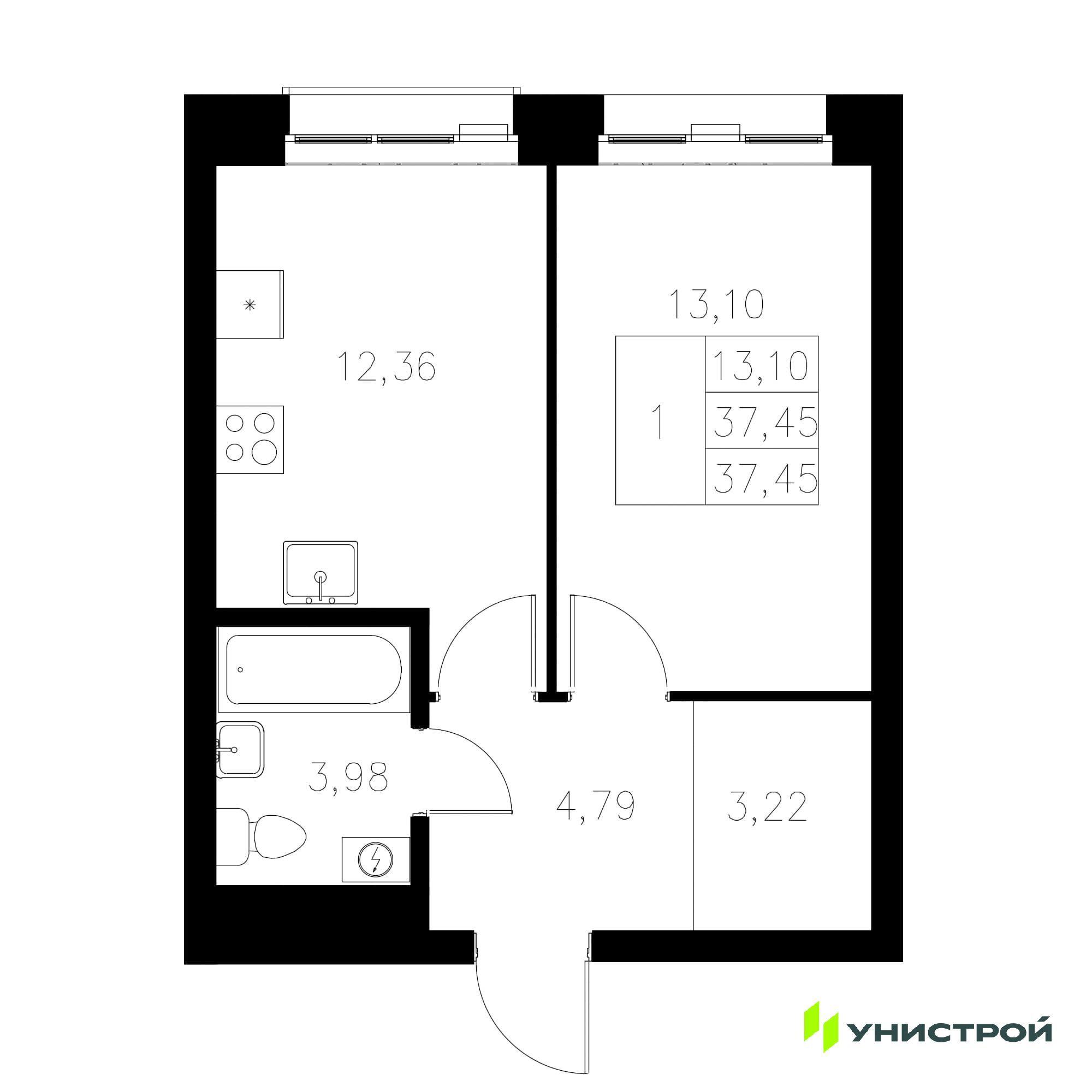 Купить квартиру за 12 310 000 рублей на Адмиралтейская