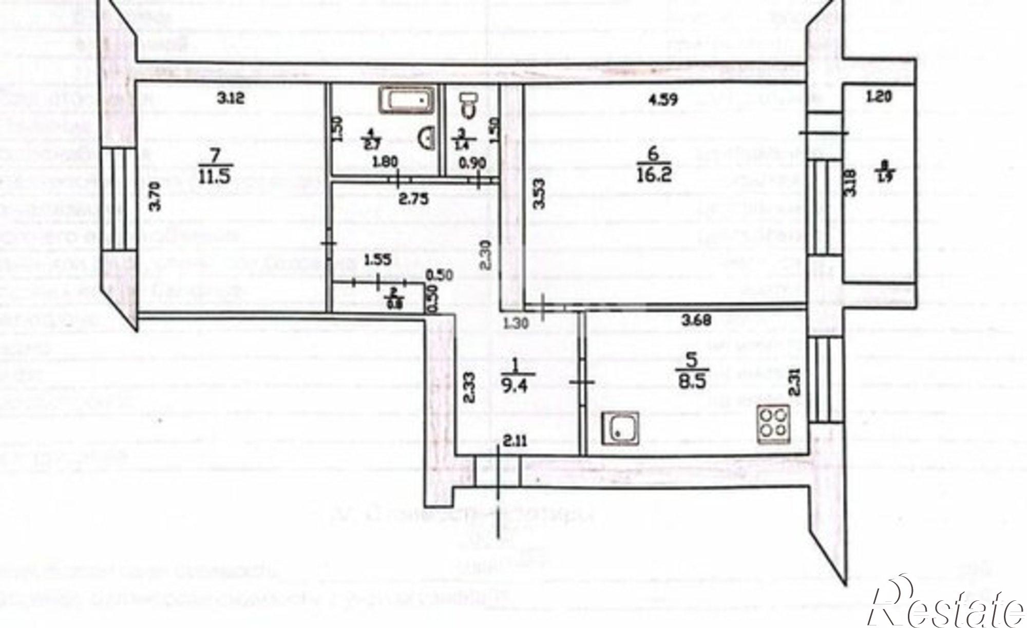 Купить квартиру за 5 950 000 рублей на ул Лейтенанта Красикова, 15