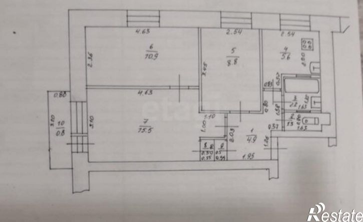 3-комн квартира улица Лейтенанта Красикова, 18,  д. 18