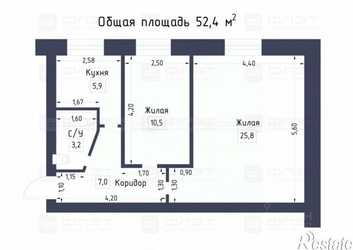 2-комн квартира улица Ильича, 21,  д. 21