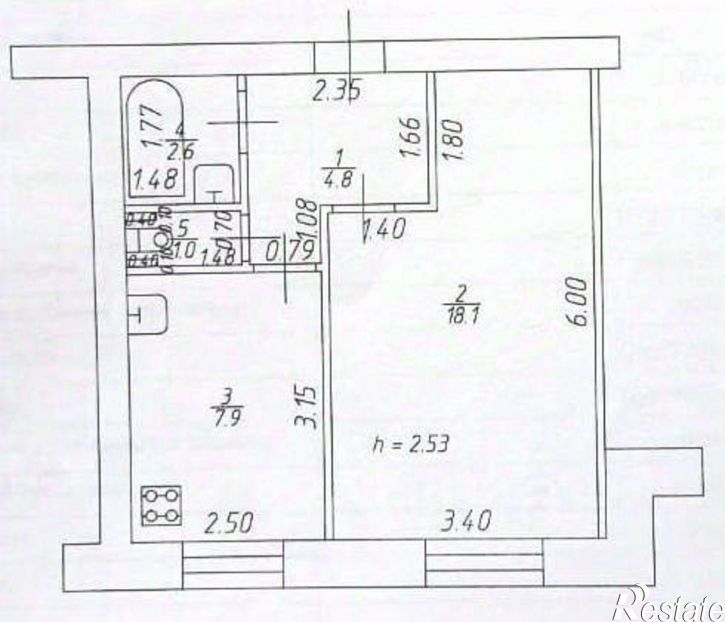 1-комн квартира Революционная улица, 43,  д. 43