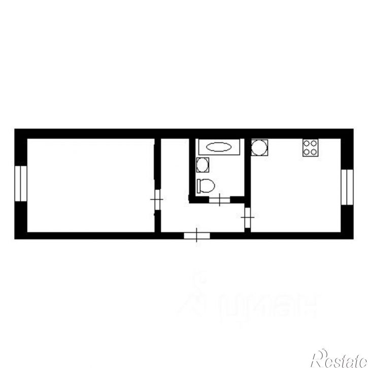 1-комн квартира улица Академика Лаврентьева, 12,  д. 12
