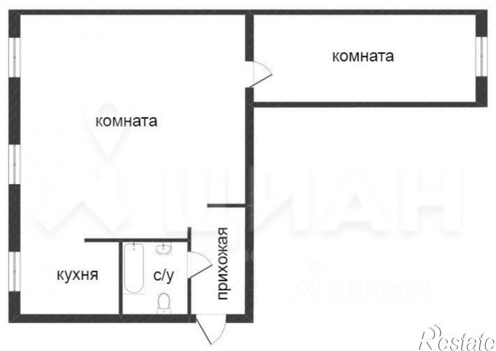 2-комн квартира проспект Альберта Камалеева, 34Б,  д. 34Б