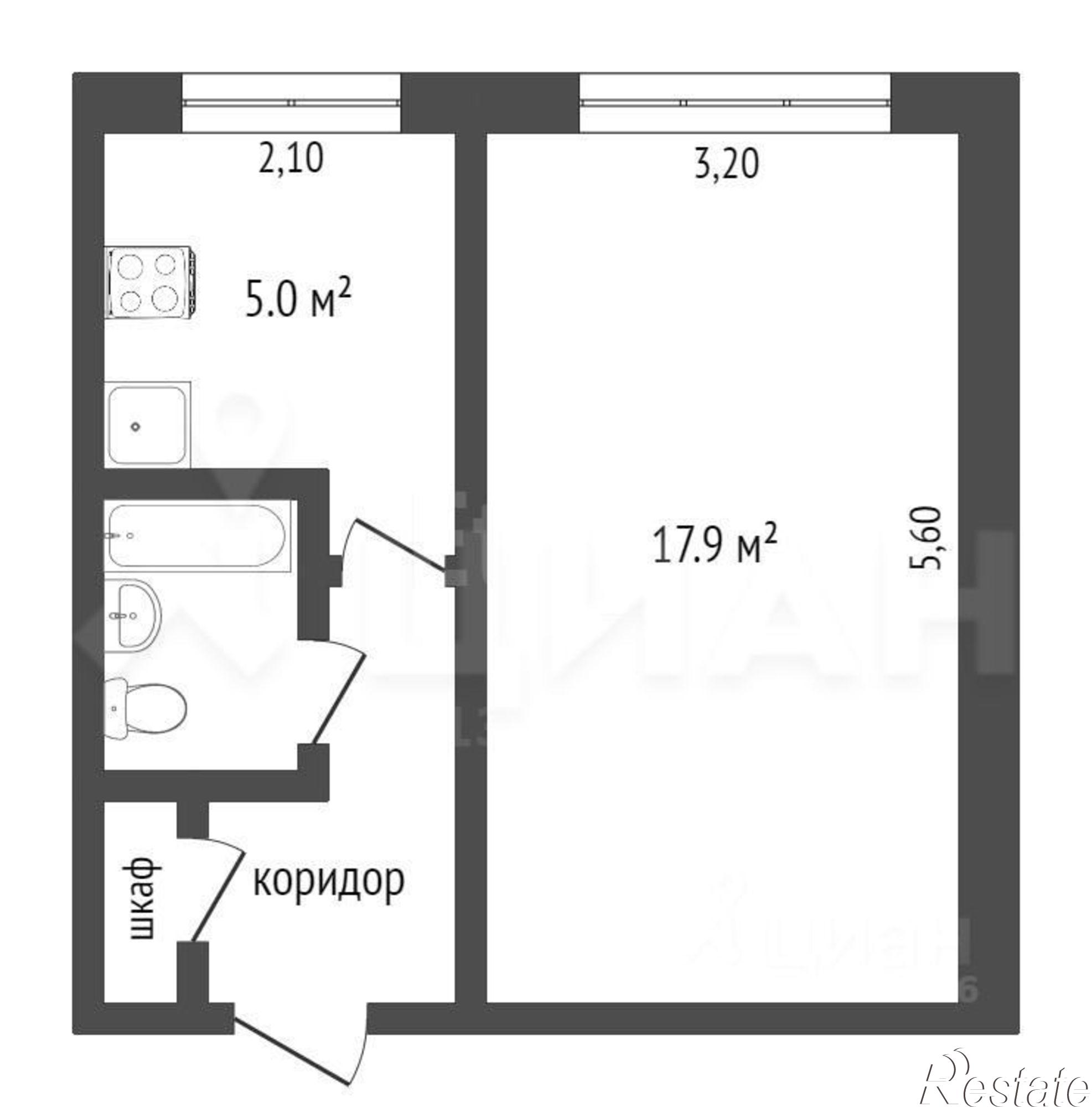 Купить квартиру за 6 990 000 рублей на Бойничная улица, 8