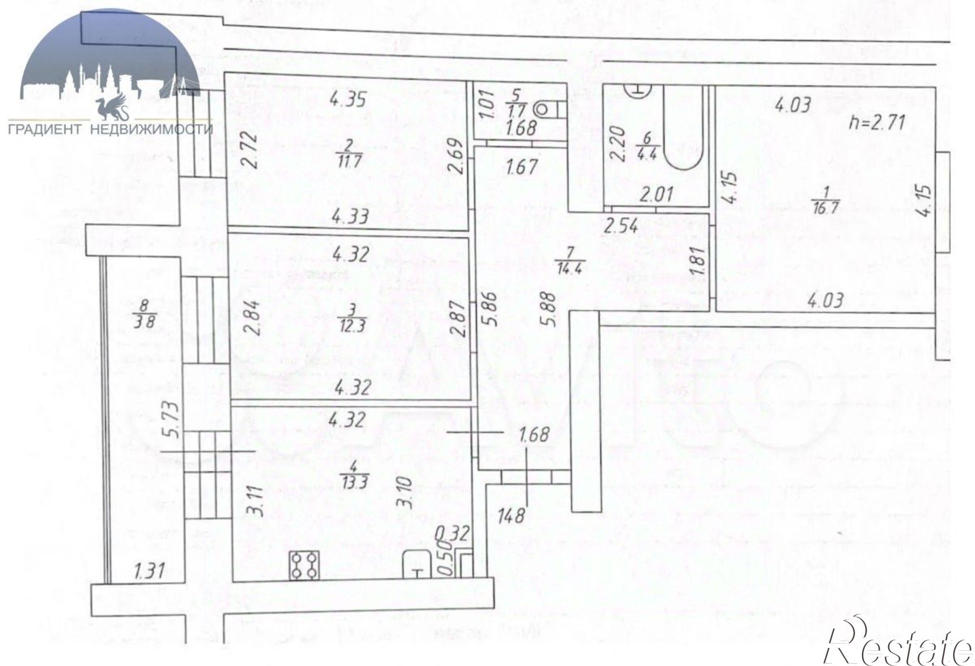 Купить квартиру за 15 499 000 рублей на улица Рауиса Гареева, 90 к3
