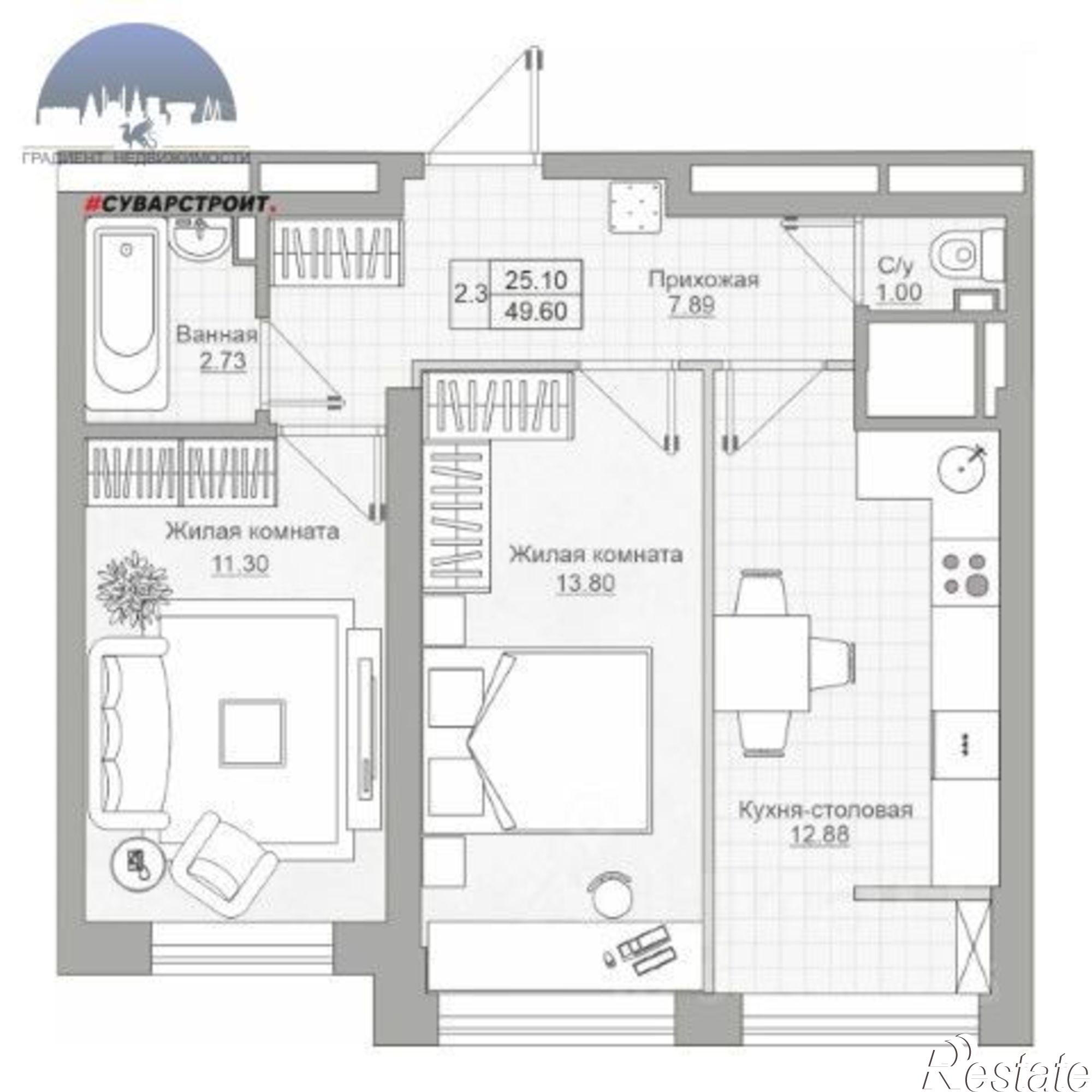 Купить квартиру за 10 700 000 рублей на ул Рауиса Гареева, 105А