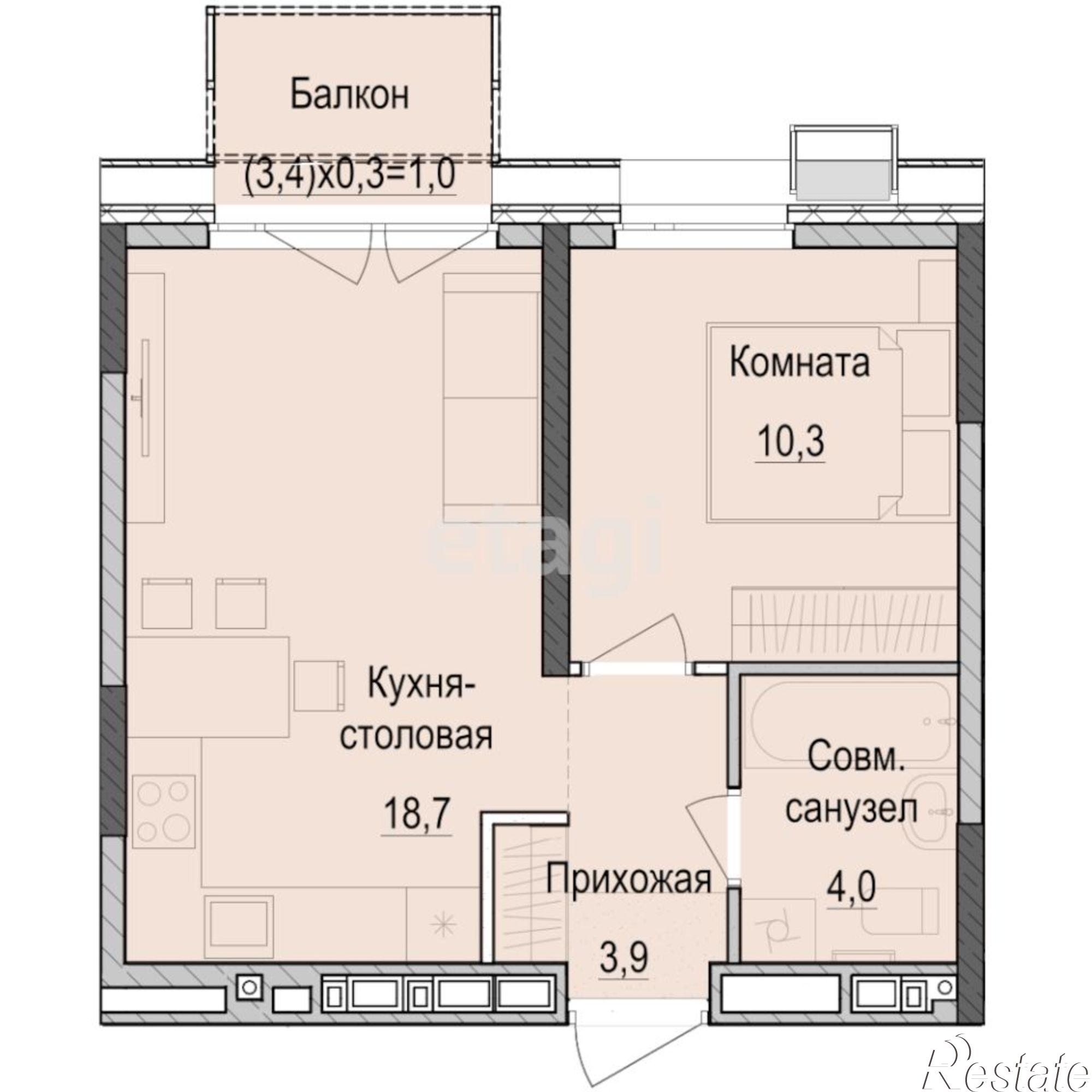 Купить квартиру за 8 286 000 рублей на Южно-Промышленная улица