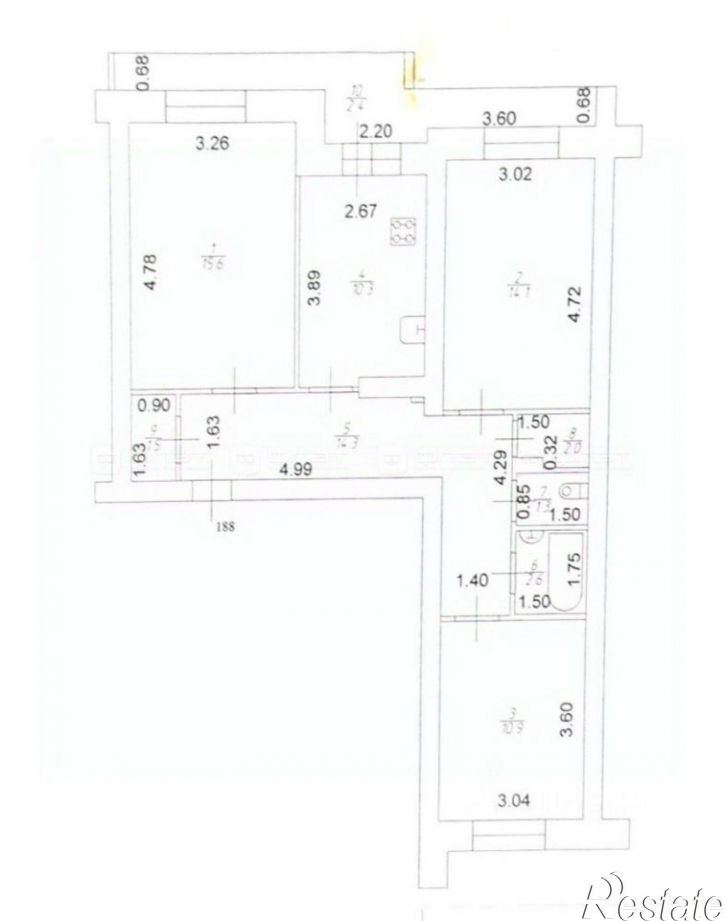 3-комн квартира ул Фатыха Амирхана, 21,  д. 21
