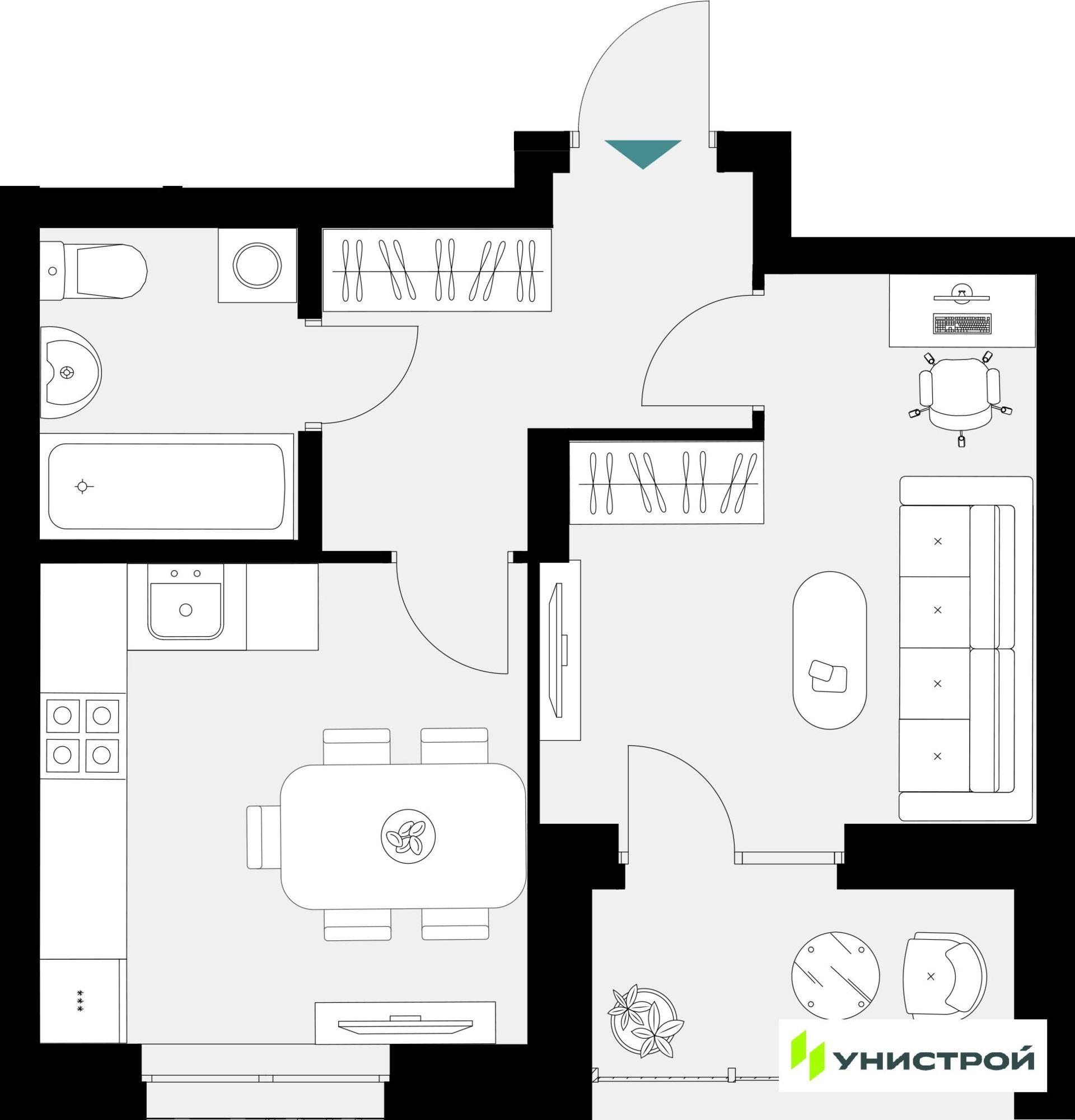 Купить квартиру за 11 815 000 рублей на Академика Лаврентьева