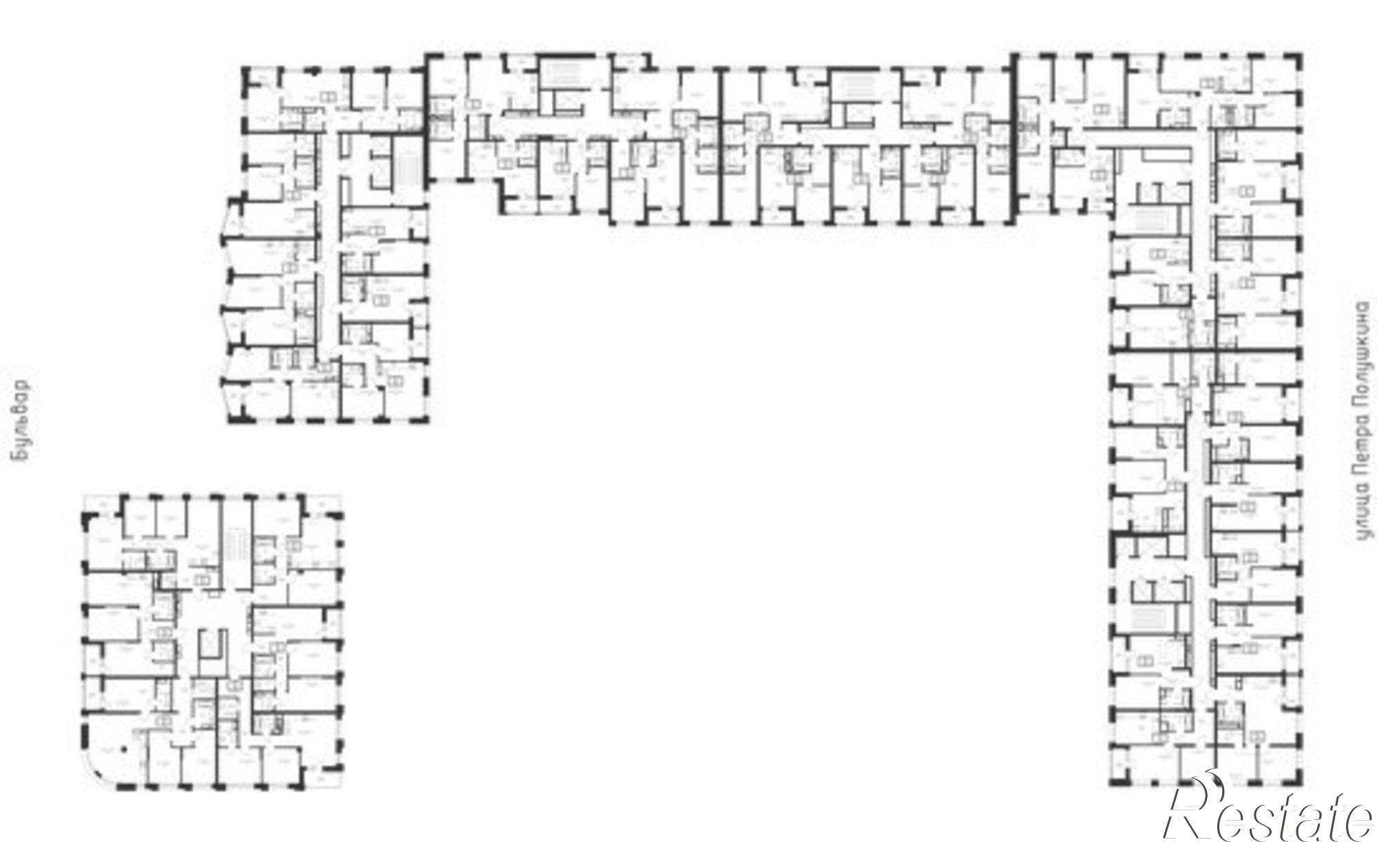 Купить квартиру за 10 152 900 рублей на улица Петра Полушкина, 1