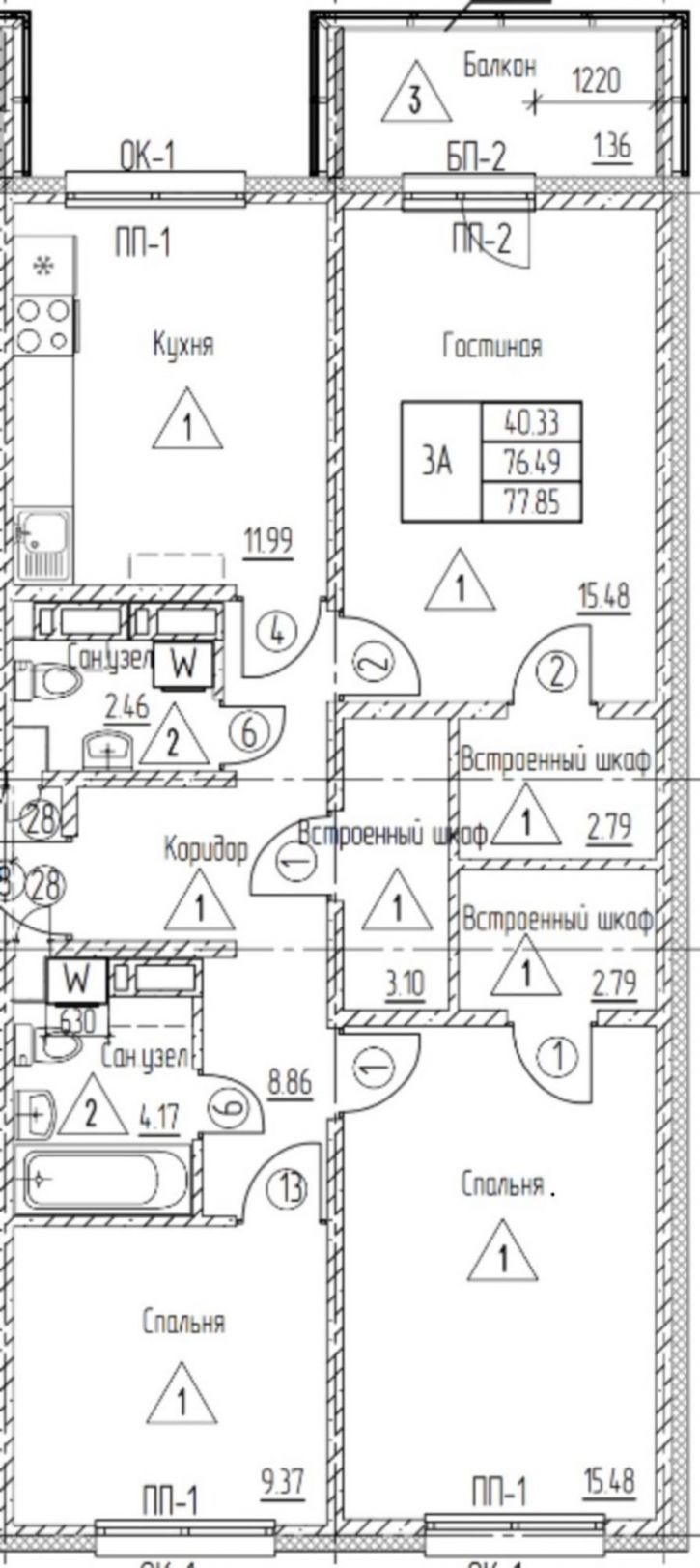 3-комн квартира Генерала Махмута Гареева улица, д. 9а