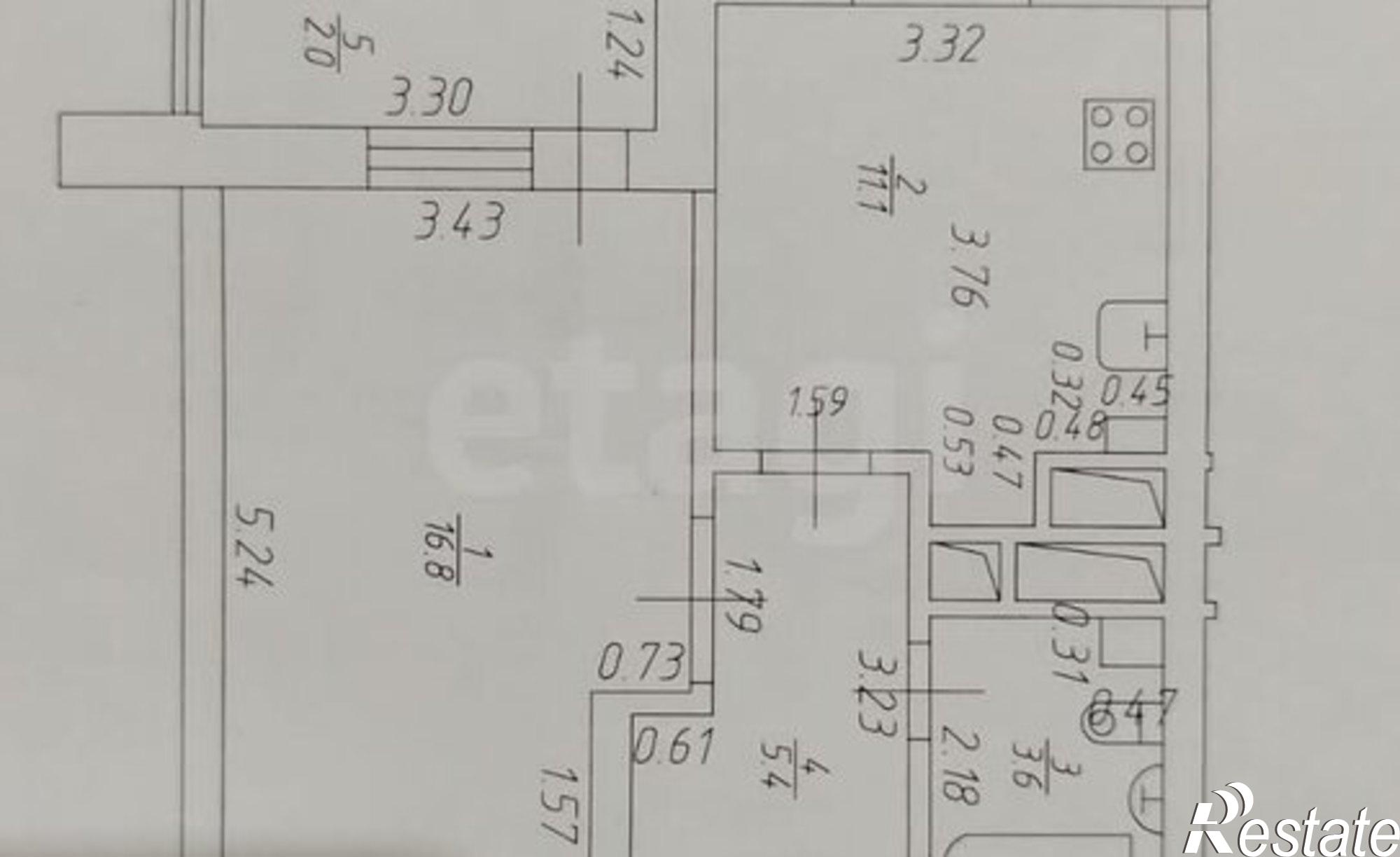 Купить квартиру за 5 200 000 рублей на улица Виктора Сажинова, 7