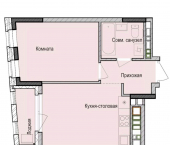 1-комн, 37 кв м, этаж 7/23 ул Аделя Кутуя, 157Б