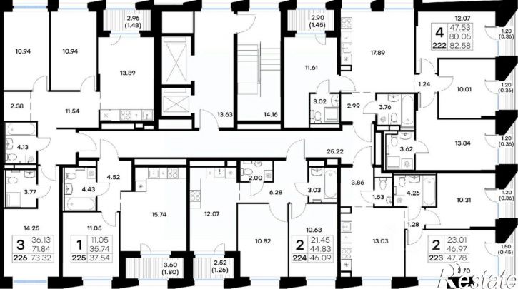 2-комн квартира в новом доме улица Профессора Мухамедьярова, 32,  д. 32