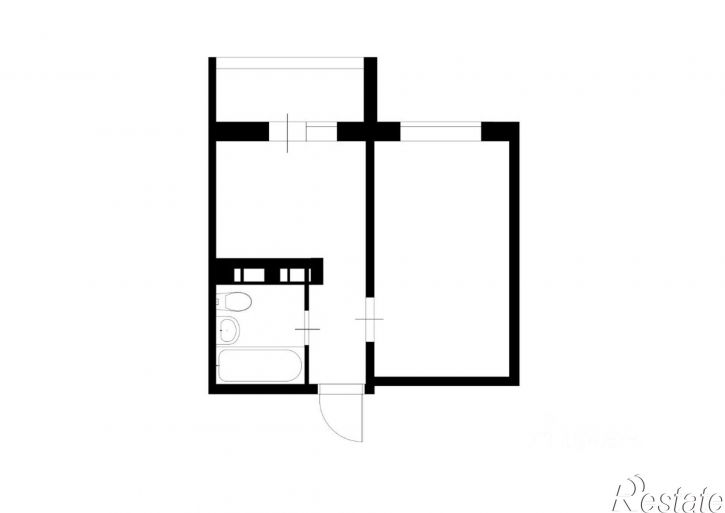 1-комн квартира улица Адоратского, 4,  д. 4