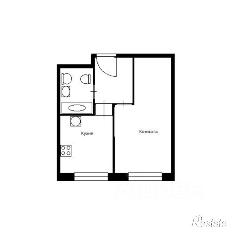 1-комн квартира ул Адоратского, 41,  д. 41