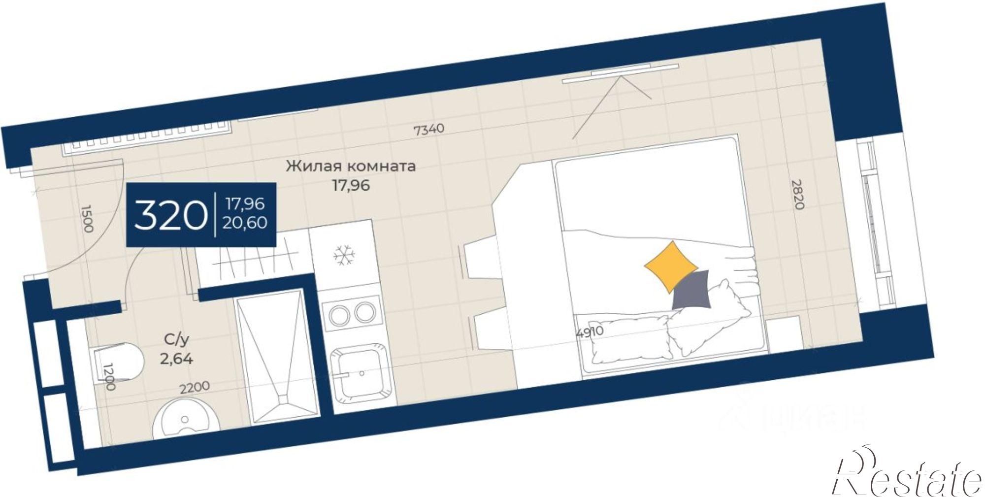 Купить квартиру за 12 233 000 рублей на ул Бурхана Шахиди, 18/18