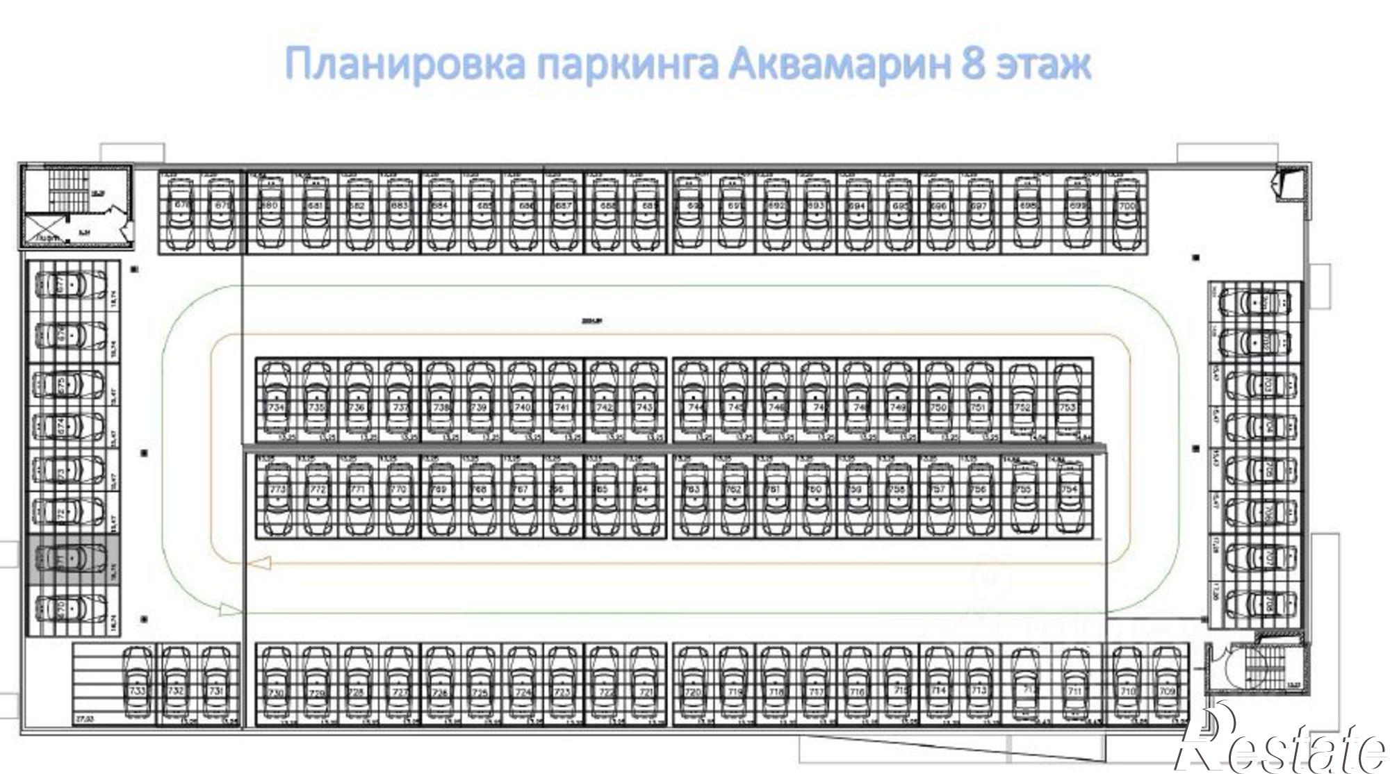 Купить гараж, место в паркинге за 765 002 рублей на ЖК Аквамарин