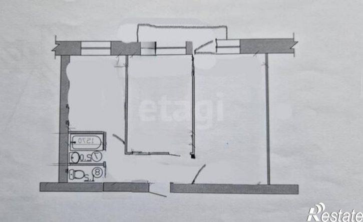 2-комн квартира улица Карбышева, 17,  д. 17