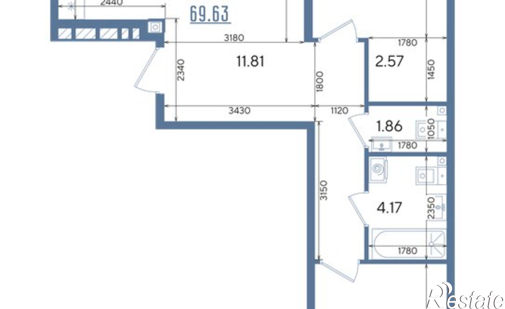 Купить квартиру за 12 935 200 рублей на ул Блочная, 3