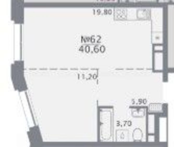 2-комн квартира ул. Оренбургский тракт, дом 26а