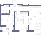 2-комн, 56 кв м, этаж 2/17 улица Петра Полушкина