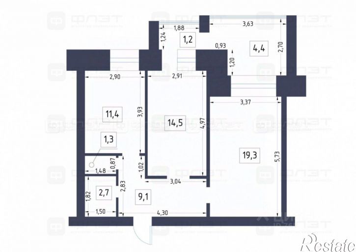 2-комн квартира улица Латышских Стрелков, 31,  д. 31