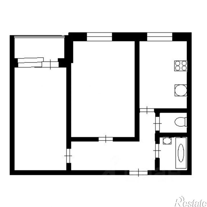 2-комн квартира улица Академика Лаврентьева, 10,  д. 10