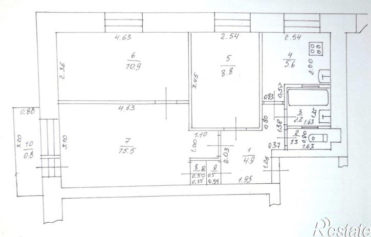 3-комн квартира ул Лейтенанта Красикова, 18,  д. 18