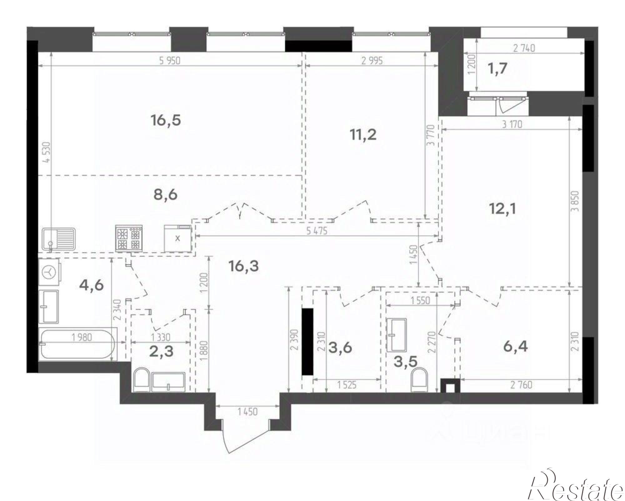 Купить квартиру за 20 324 700 рублей на Краснококшайская улица, 60