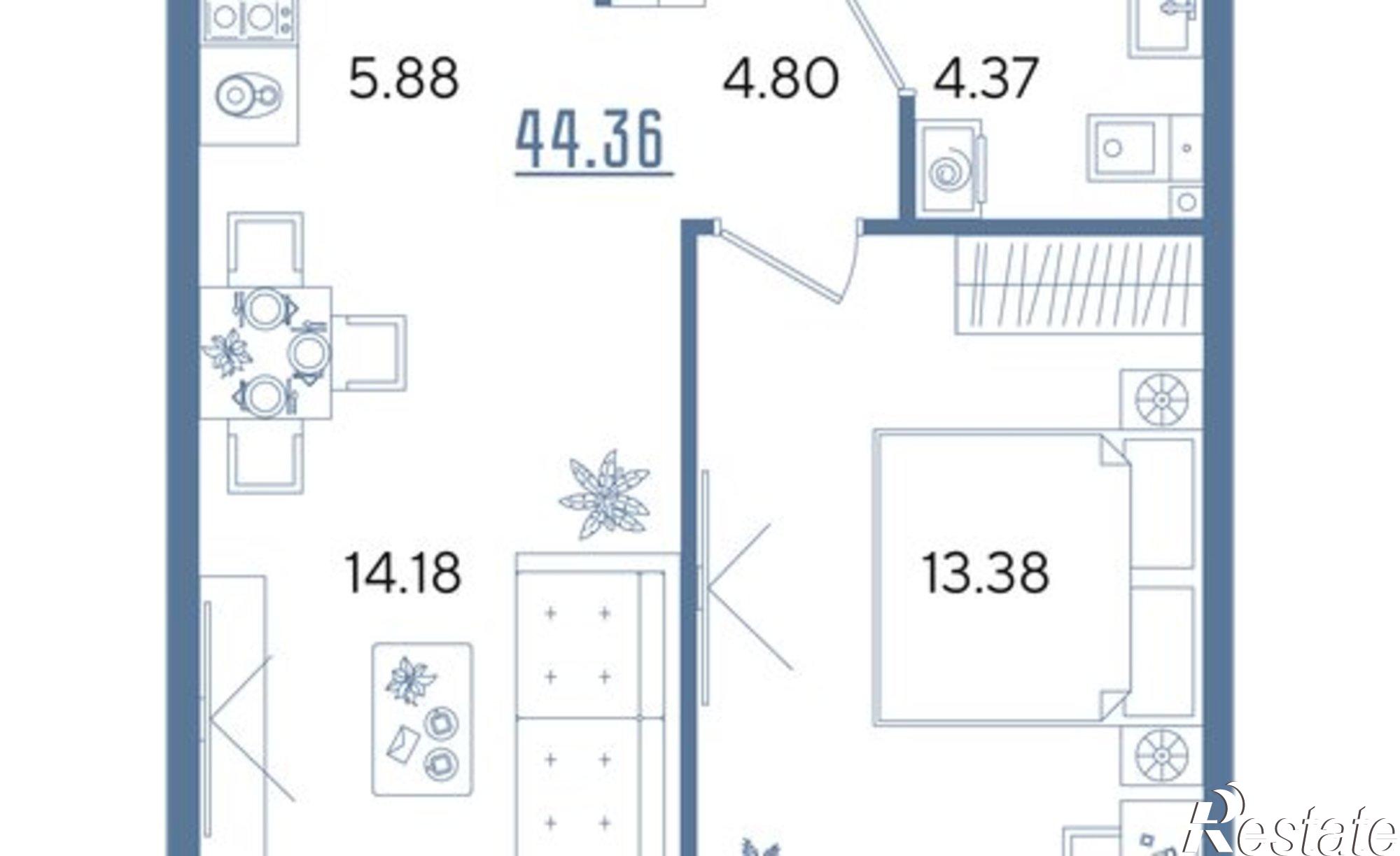 Купить квартиру за 9 905 680 рублей на ул Блочная, 3