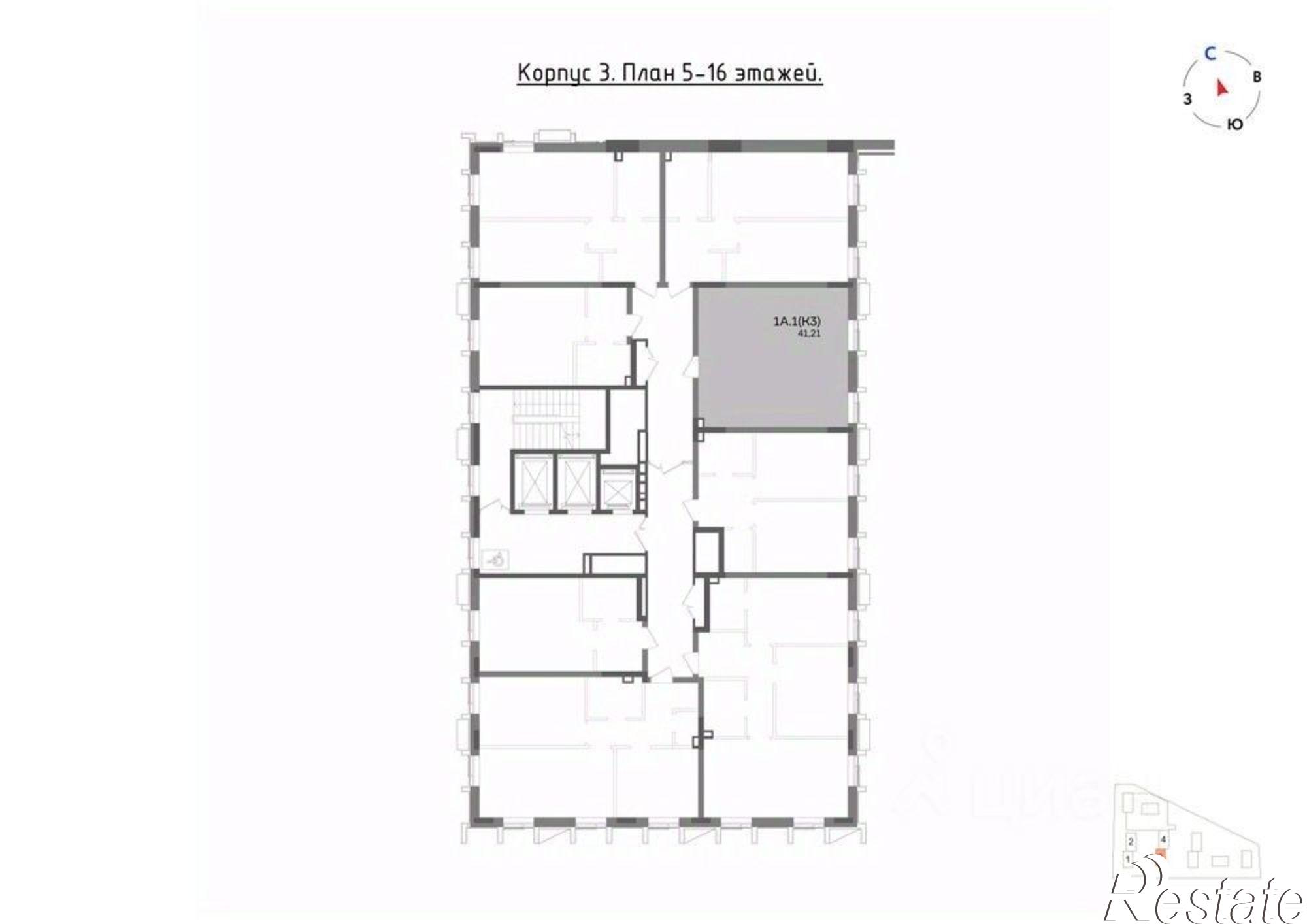 Купить квартиру за 13 518 000 рублей на ул Бухарская, 5