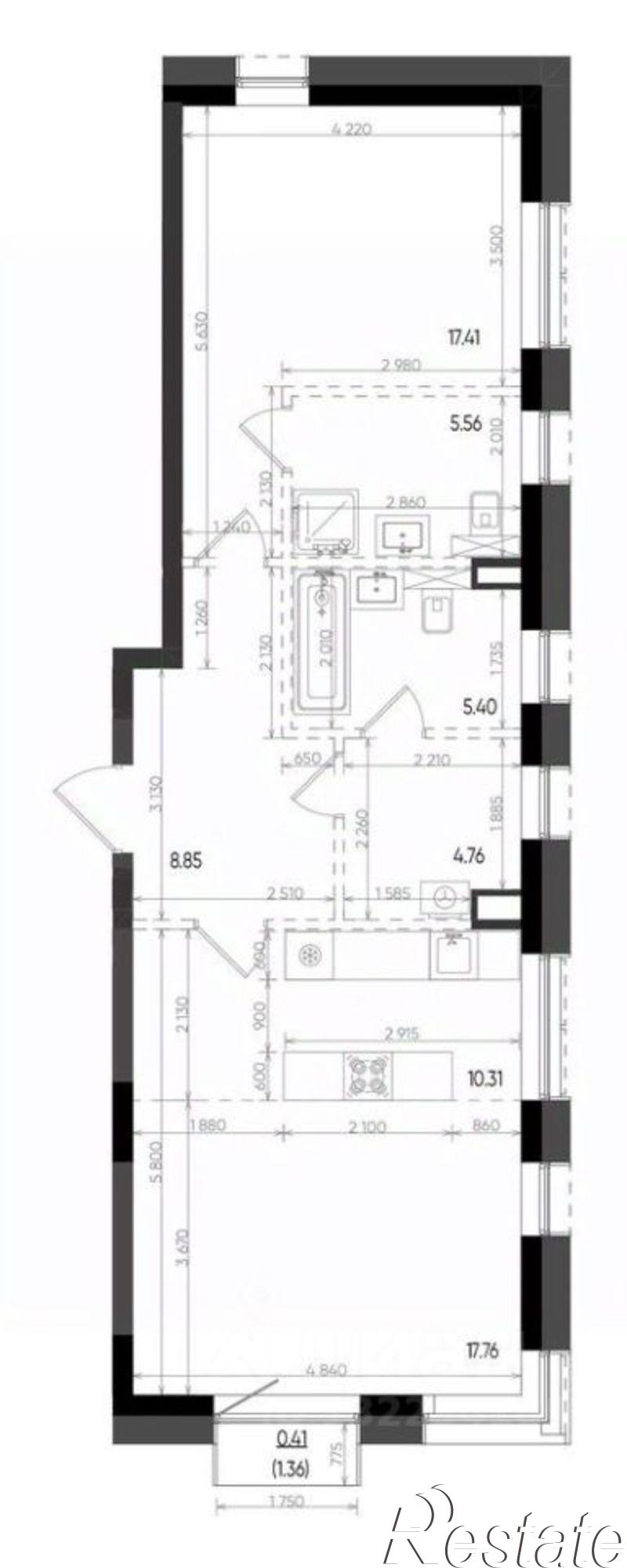 Купить квартиру за 19 495 200 рублей