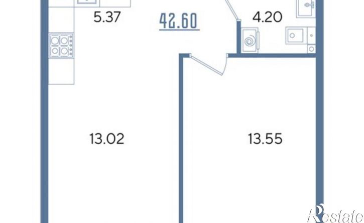 1-комн квартира в новом доме ул Блочная, 3,  д. 3