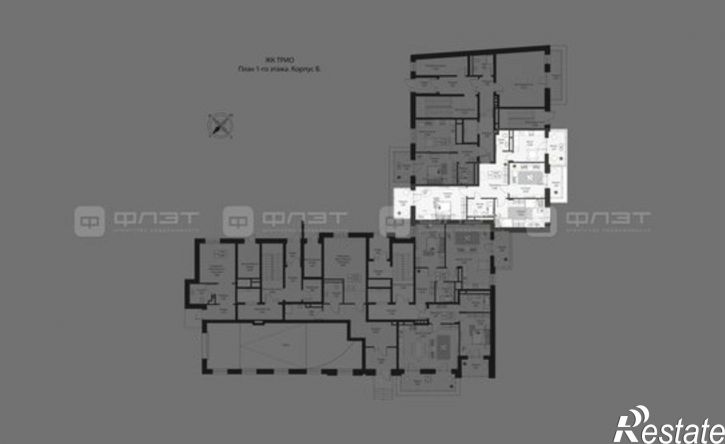 3-комн квартира в новом доме Московская улица, 28,  д. 28