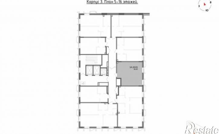 1-комн квартира в новом доме ул Бухарская, 5,  д. 5