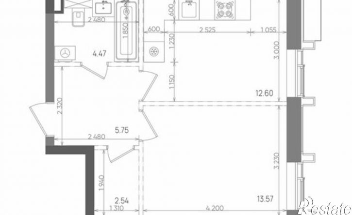 1-комн квартира в новом доме ул Бухарская, 5,  д. 5