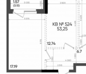 2-комн, 53 кв м, этаж 22/23 ул Аделя Кутуя, 183