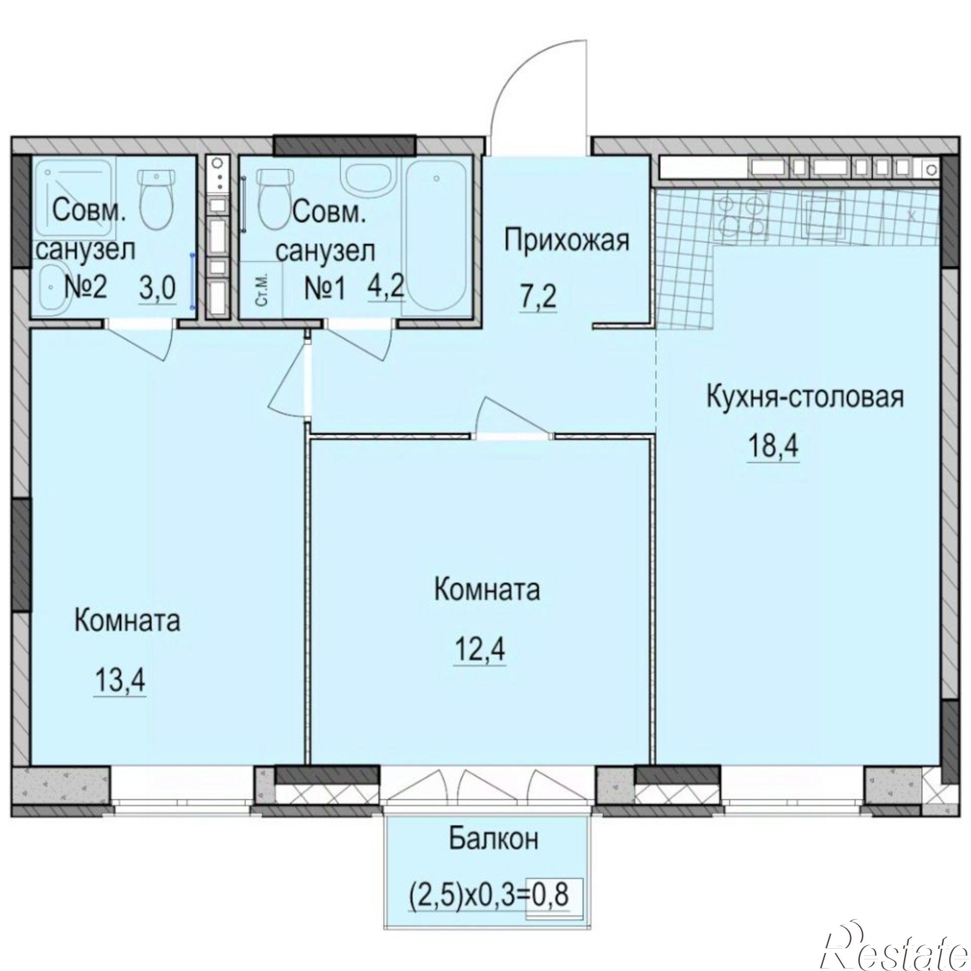 Купить квартиру за 11 837 700 рублей на Фермское шоссе