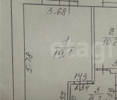 1-комн, 37кв м, этаж 3/15 проспект Ямашева, 79