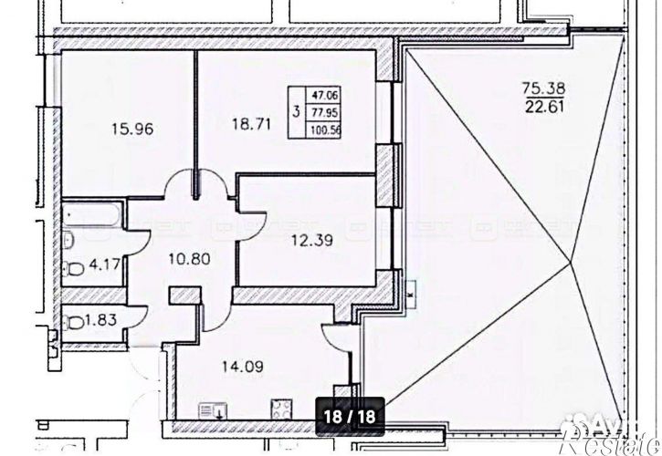 3-комн квартира ул Николая Ершова, 62в 2,  д. 62в 2,  к. 2