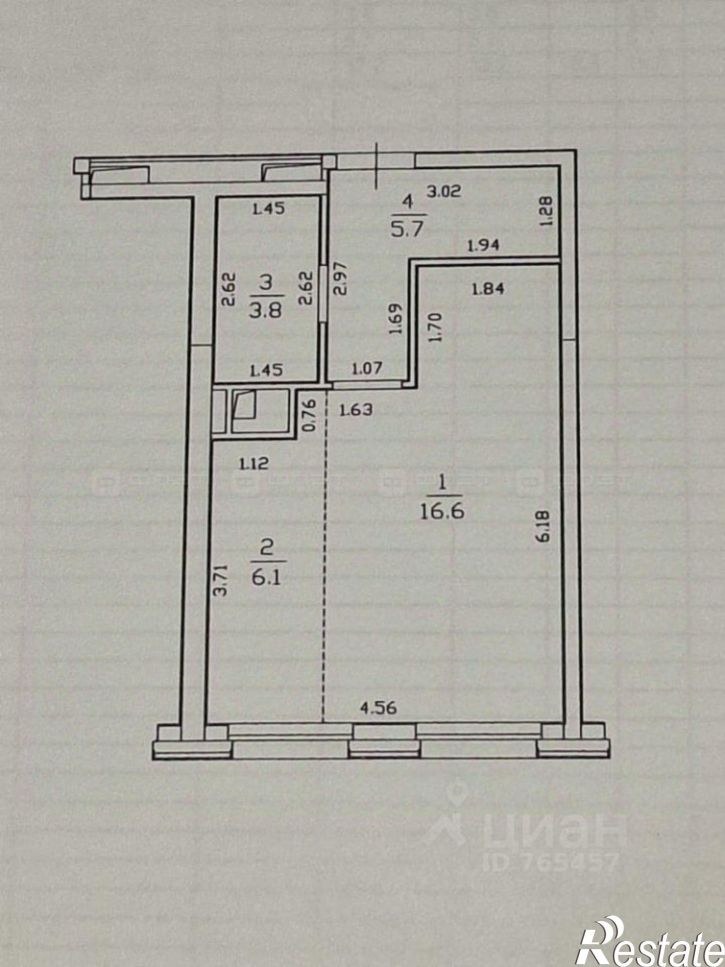 1-комн квартира улица Братьев Батталовых, 20А к2,  д. 20А к2