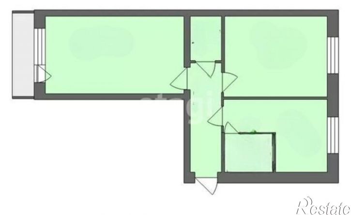 2-комн квартира Залесная улица, 5,  д. 5