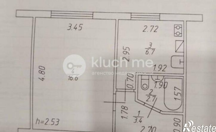 1-комн квартира ул Аделя Кутуя, 6,  д. 6