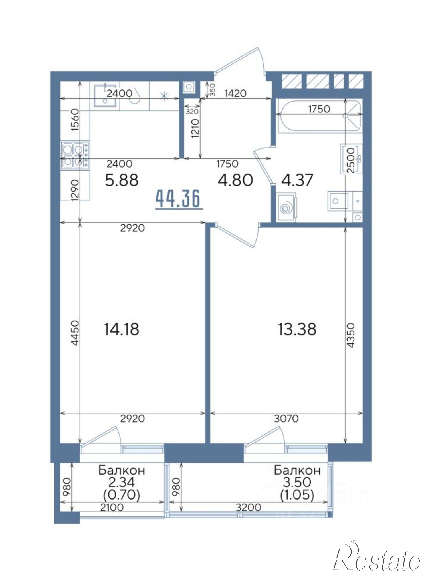 Купить квартиру за 10 401 000 рублей на ул Годовикова, 25