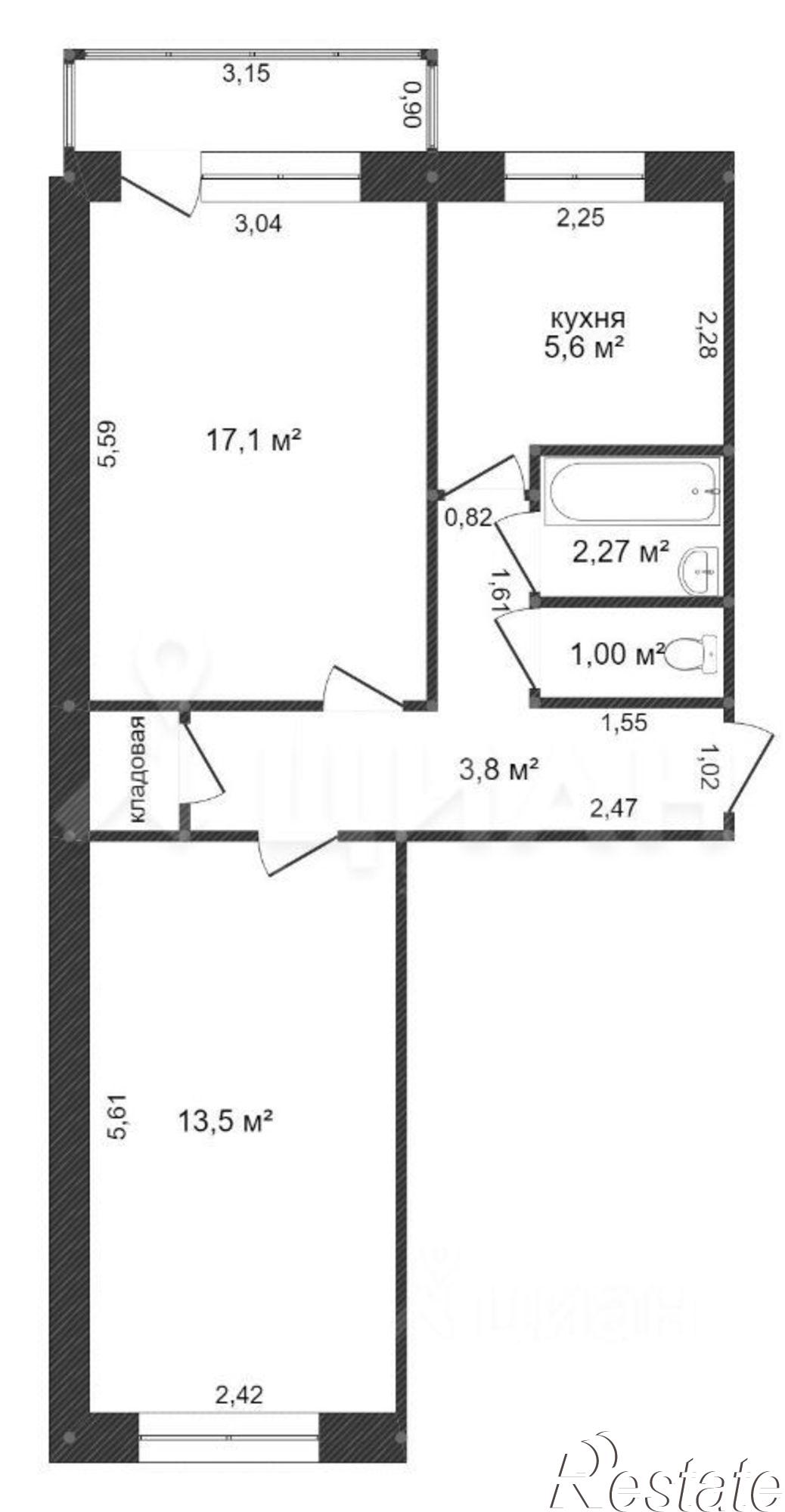 Сдать квартиру за 70 000 рублей на улица Маяковского, 13/34