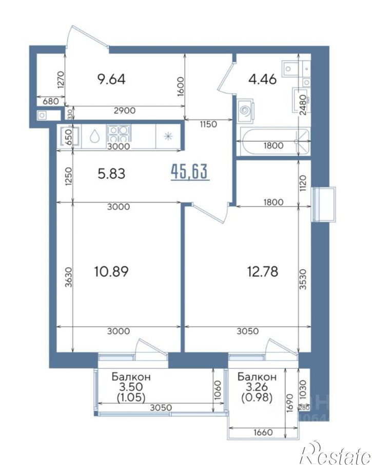 1-комн квартира в новом доме ул Годовикова, 25,  д. 25