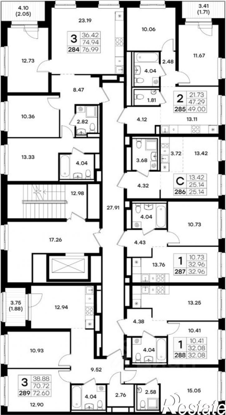 2-комн квартира в новом доме Завокзальная улица