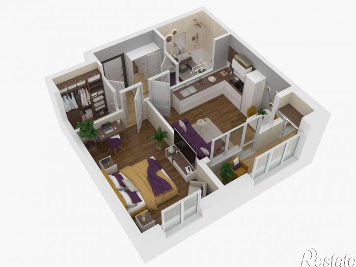 1-комн квартира в новом доме улица Михаила Миля, 13,  д. 13