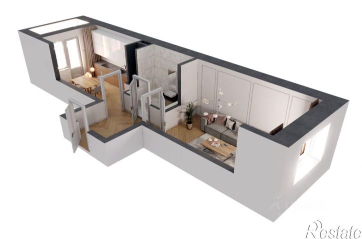 1-комн квартира в новом доме Вознесенский тракт, 19,  д. 19